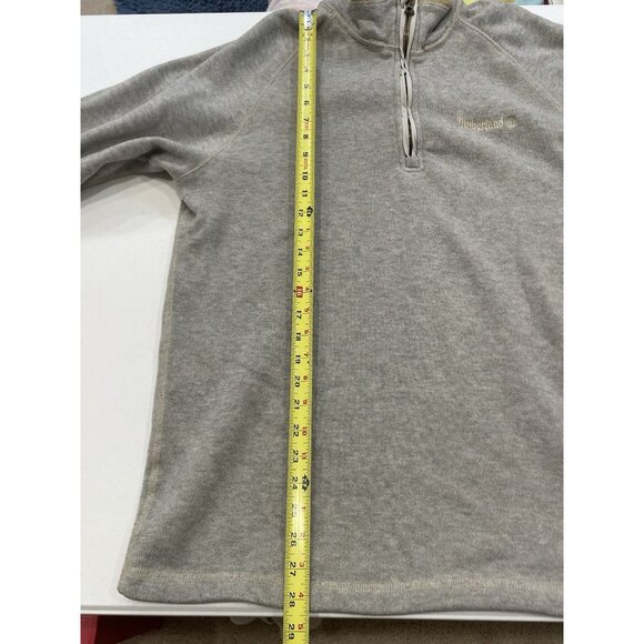 Timberland Men's Sweatshirt XL Quarter Zip Pullover Sweater Gray Winter Outdoor - Picture 4 of 7